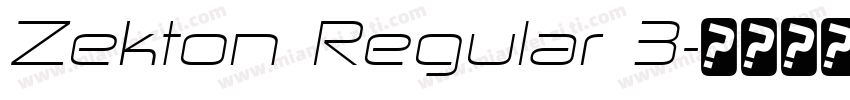 Zekton Regular 3字体转换